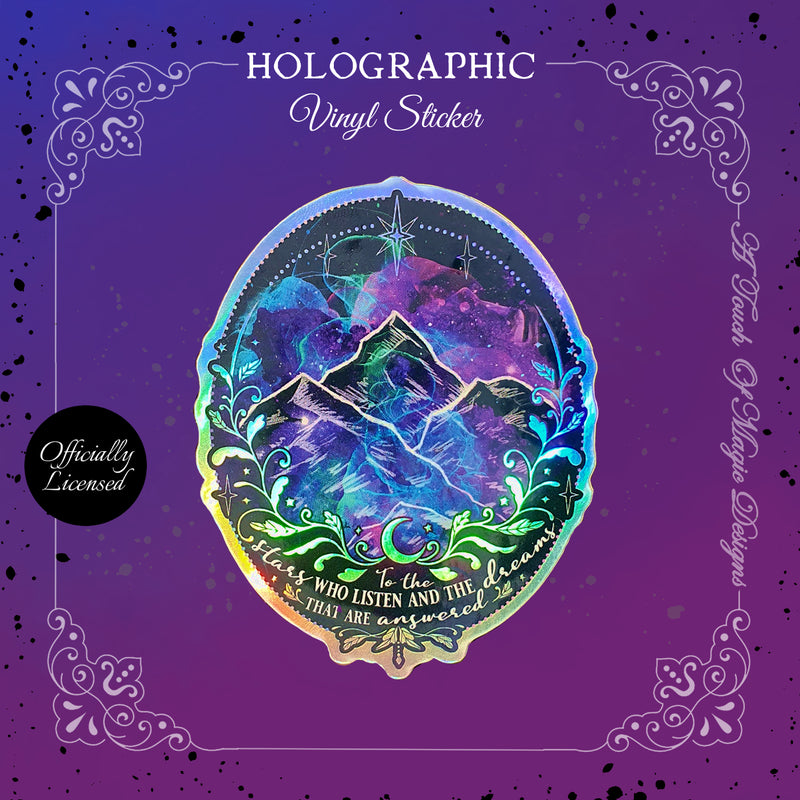 Holographic sticker - Dreaming of Velaris - SJM Oficially Licensed