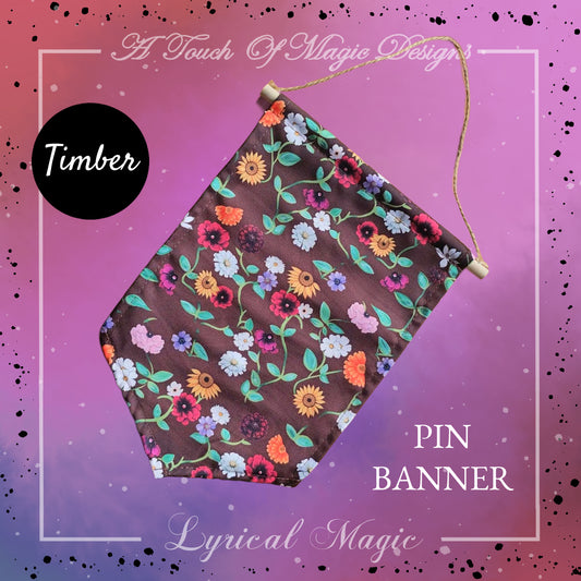 Secret garden -  Pin Banner - wood