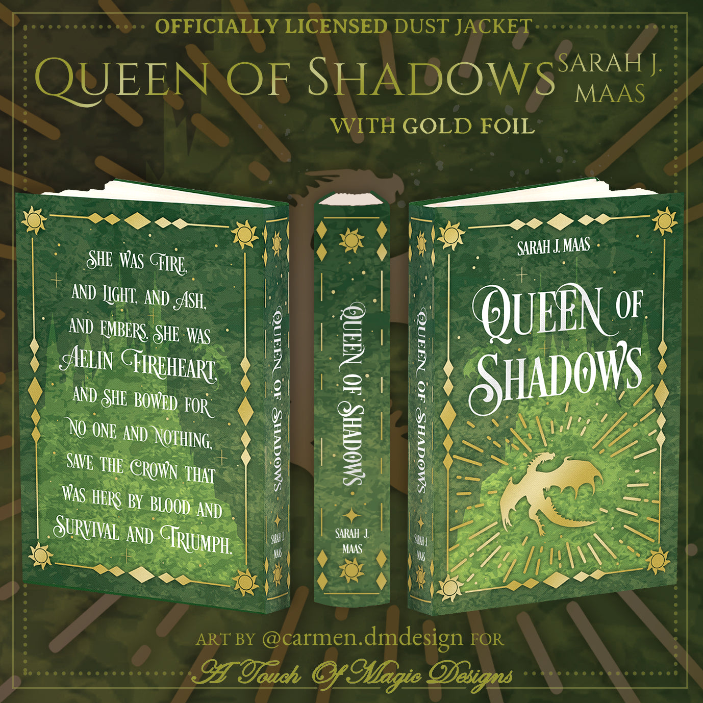 Throne of Glass - Rainbow edition - Dust jacket set - OFFICIALLY LICENSED - 💫PRE-ORDER💫