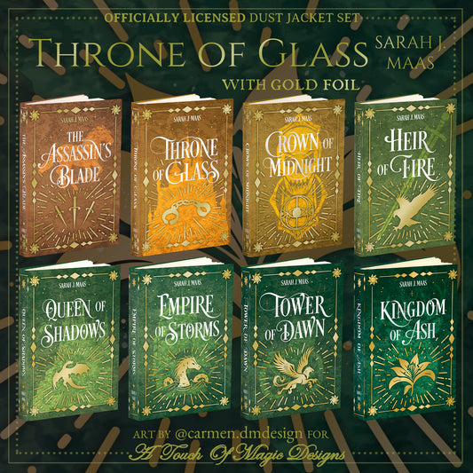Throne of Glass - Rainbow edition - Dust jacket set - OFFICIALLY LICENSED - 💫PRE-ORDER💫