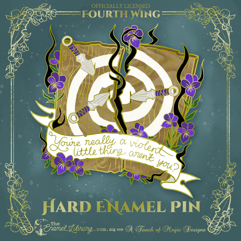 Violent Violets - deluxe enamel pin - FOURTH WING OFFICIALLY LICENSED