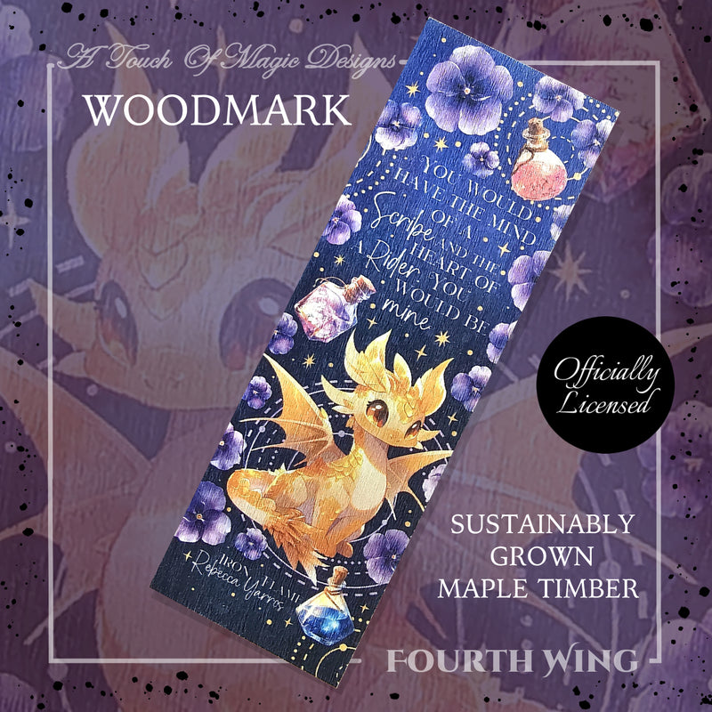 Woodmark  - Cute Andarna - FOURTH WING Officially Licensed