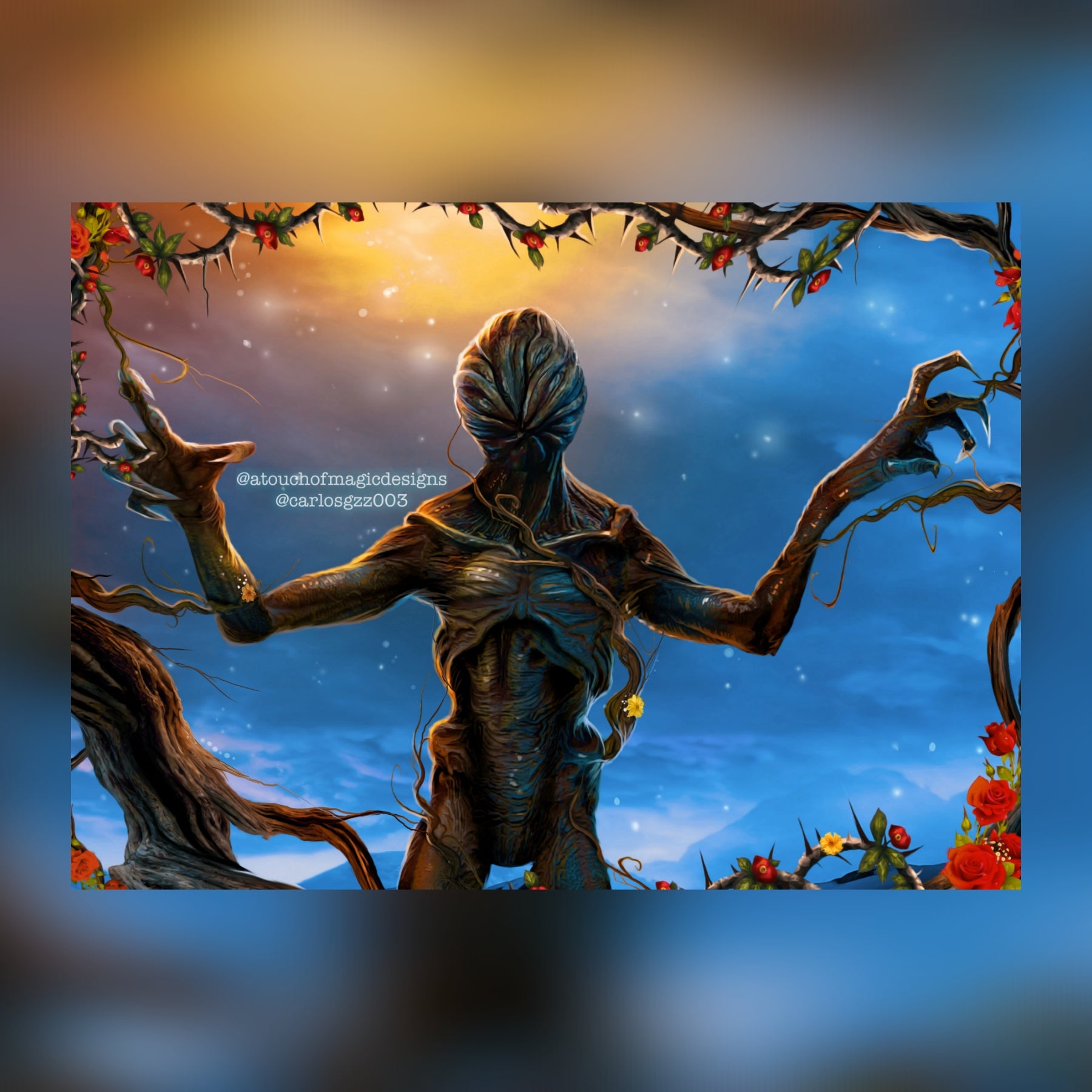 The Demogorgon- double sided - premium print A Touch Of Magic Designs The Demogorgon- double sided - premium print A Touch Of Magic Designs