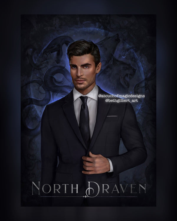 North Draven- double sided -  OFFICIALLY LICENSED - premium print