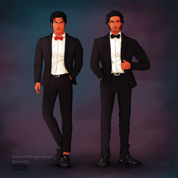 Shelfie set - Darius & Orion - all dressed up - TWISTED SISTERS OFFICIALLY LICENSED