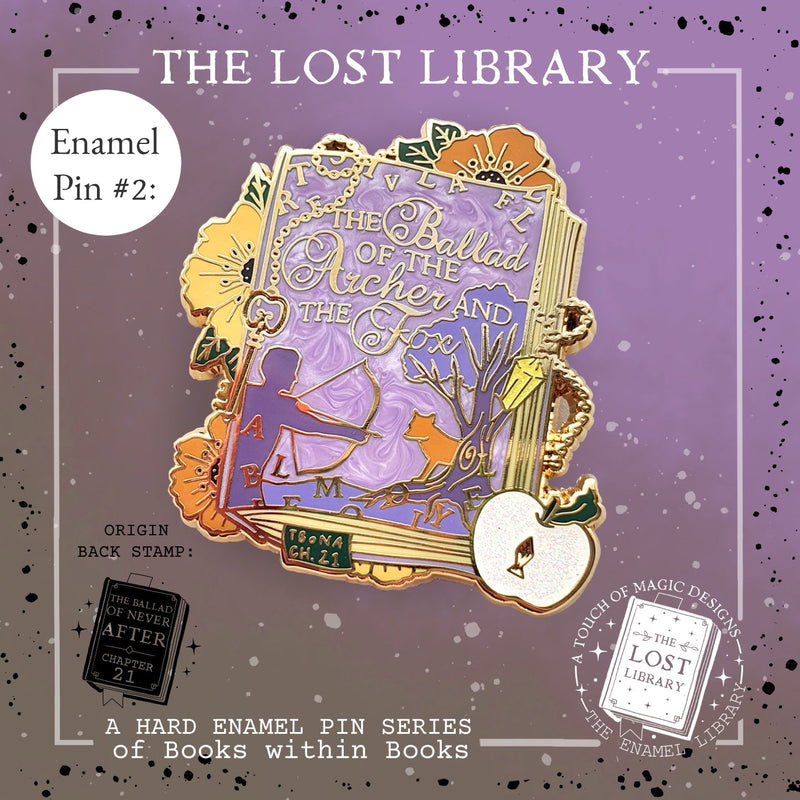 AUS & NZ listing - Lost library pin collection - pin #2 - Once upon a Broken heart