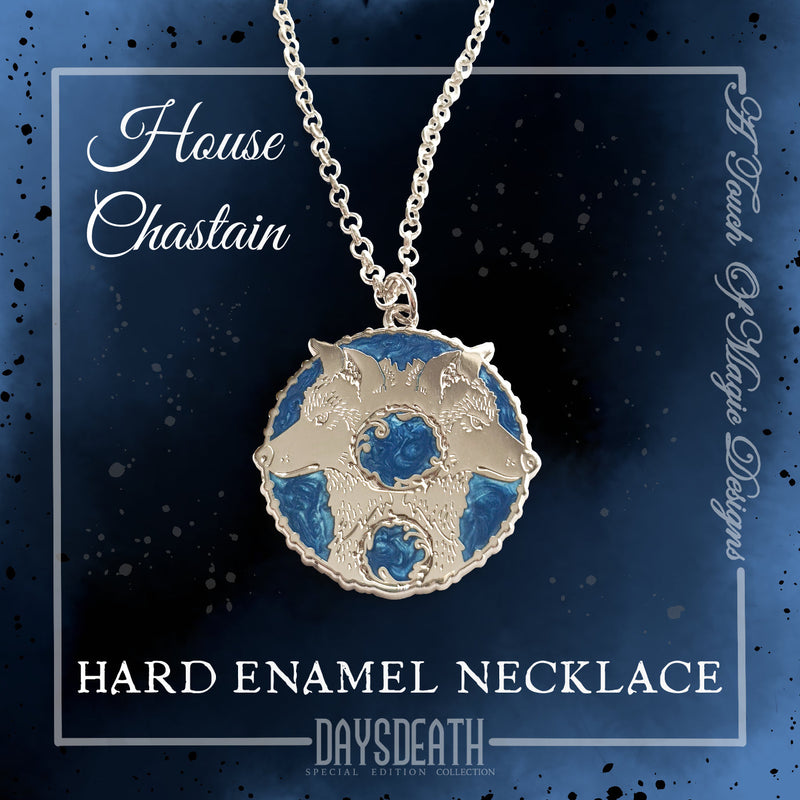 AUS/NZ listing - House Chastain - enamel pendent necklace - Empire of the vampire