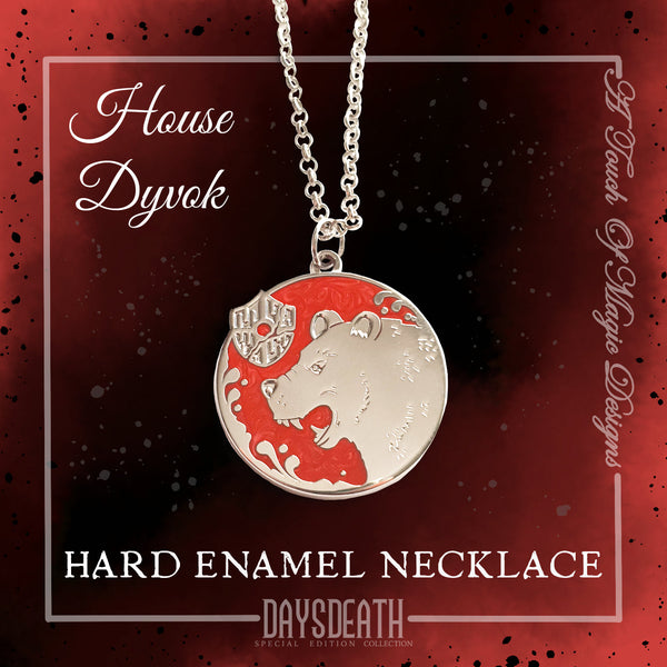 USA/Canada listing - House Dyvok - enamel pendent necklace - Empire of the vampire