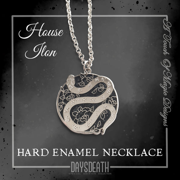 USA/Canada listing - House Ilon - enamel pendent necklace - Empire of the vampire
