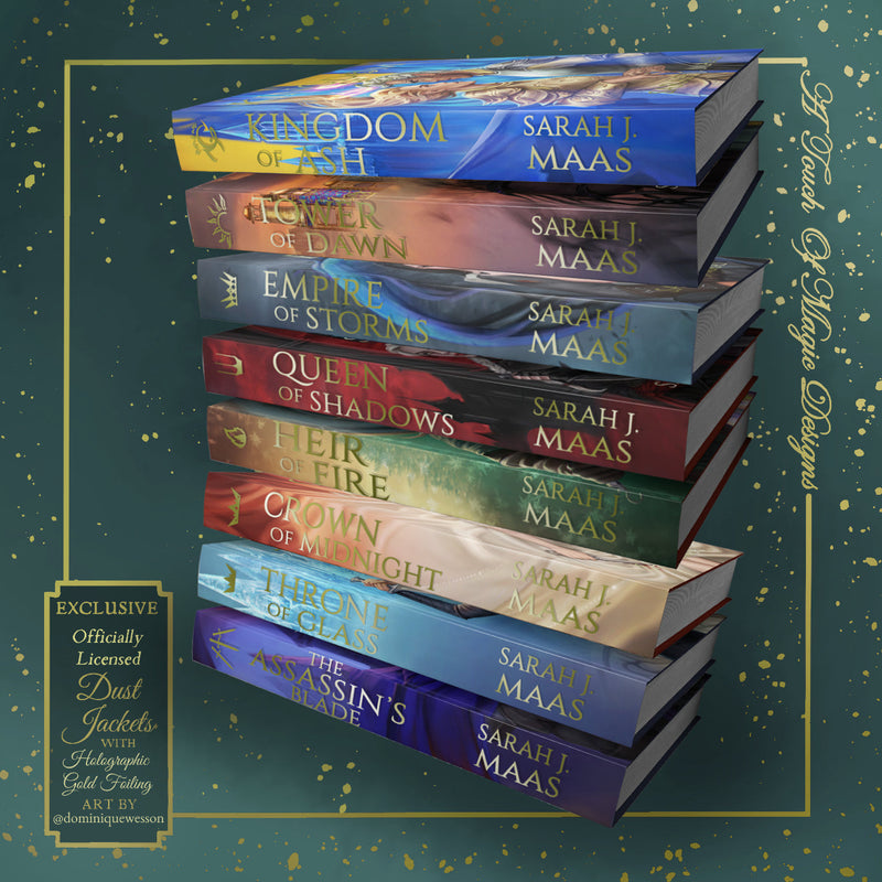 Throne of Glass - Dust Jacket set - OFFICIALLY LICENSED