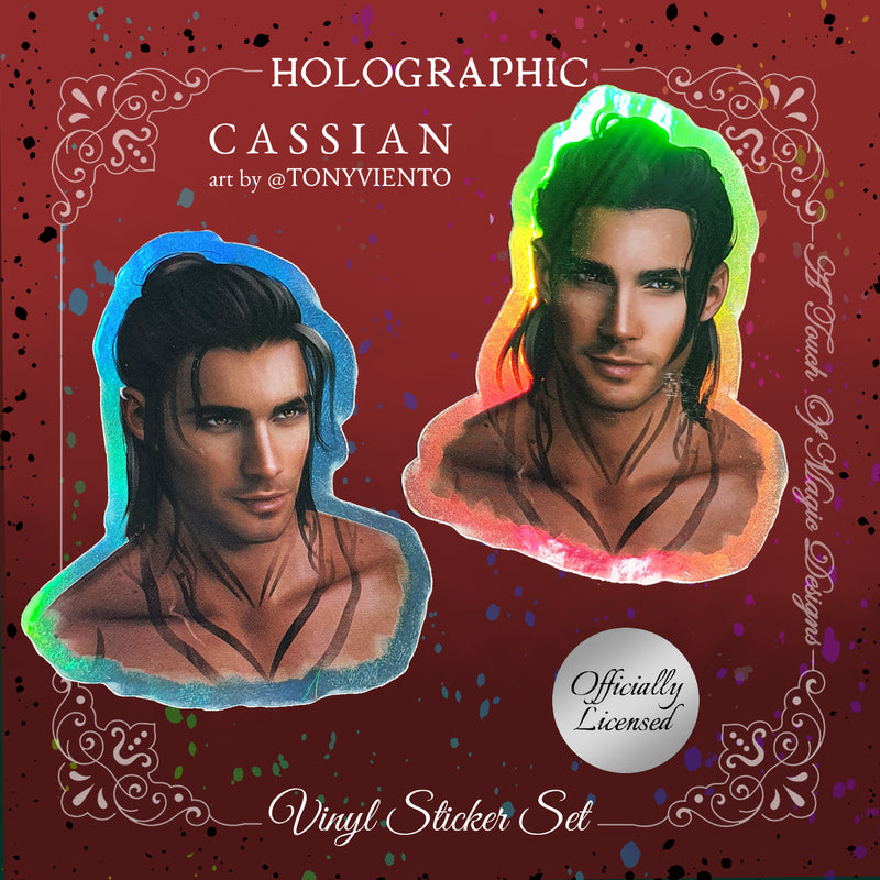 Cassian - holograpic portrait stickers - OFFICIALLY LICENSED