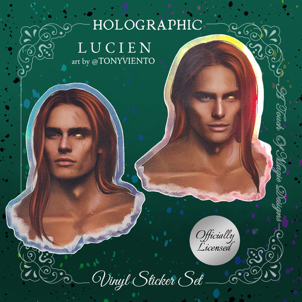 Lucien- holograpic portrait stickers - OFFICIALLY LICENSED