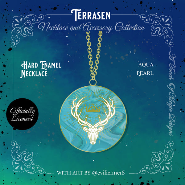 Terrasen - Necklace - Aqua Pearl - SJM OFFICIALLY LICENSED - PRE-ORDER